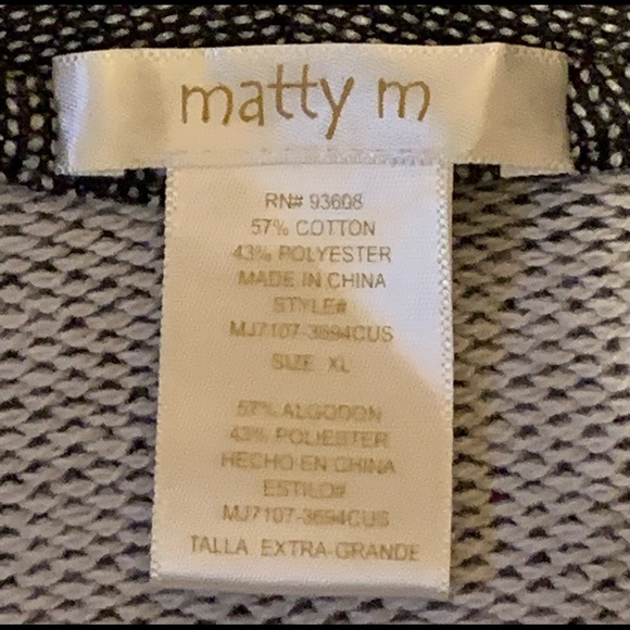 Women's Gray Oversized Cotton-Polyester Jacket By Matty M, Size X-Large - Picture 3 of 3